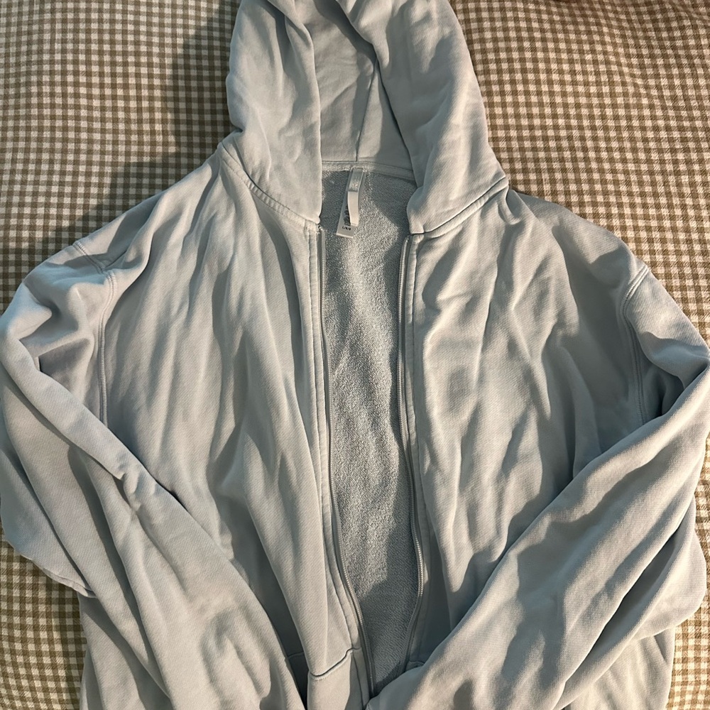 SKIMS Light Blue Hooded Jacket